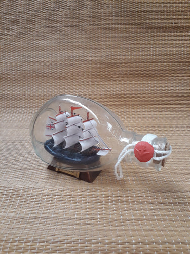 Ship in an Oval Bottle