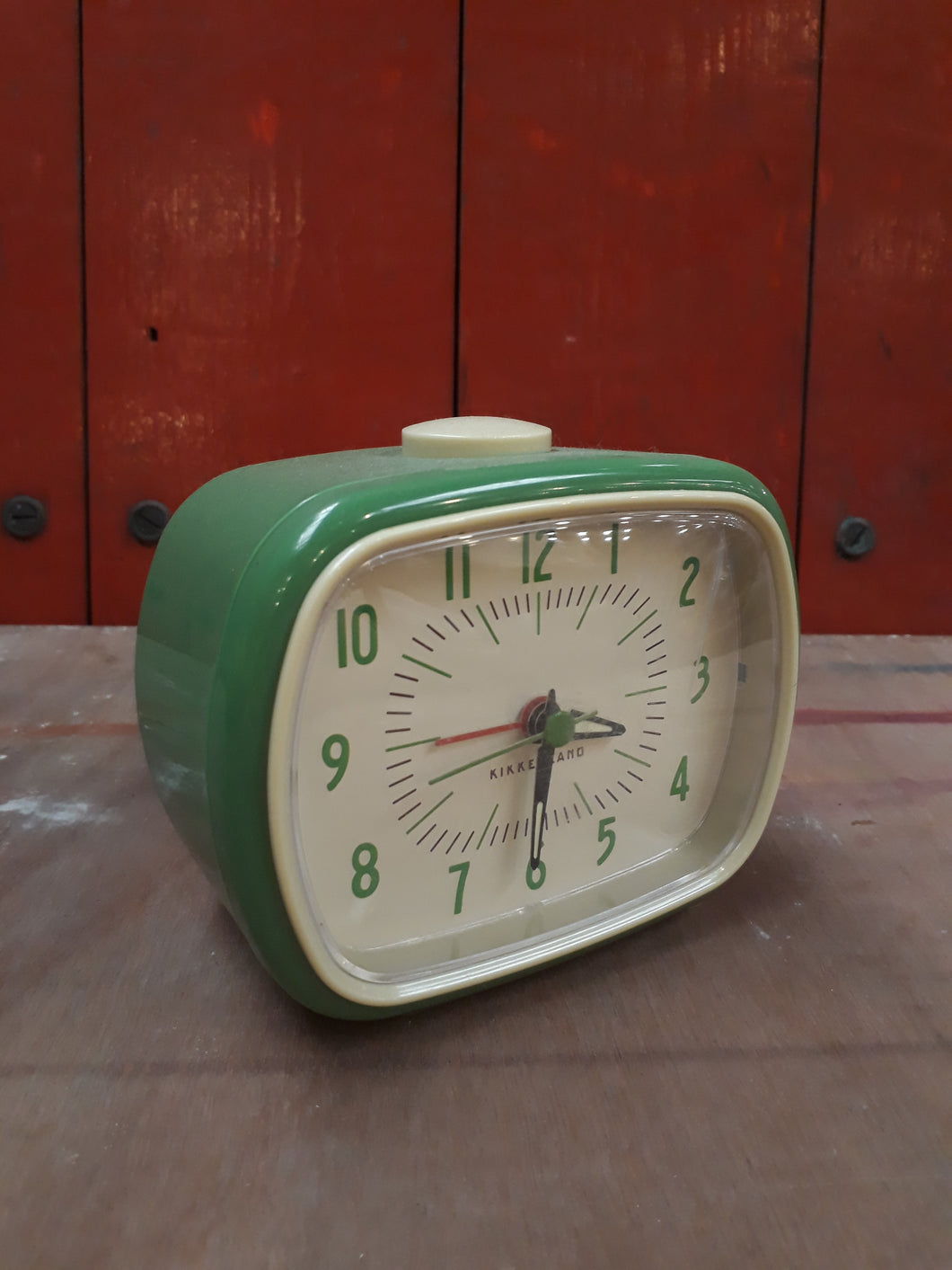 Green Plastic Cased Clock
