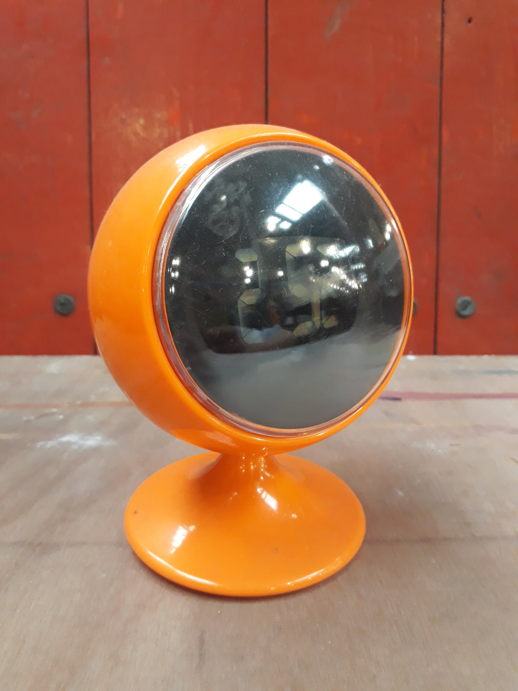 Space Age Style Orange Clock