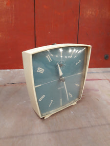 White Plastic Cased Clock