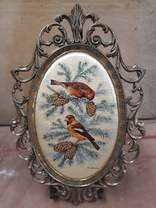 Ornate Framed Bird Print