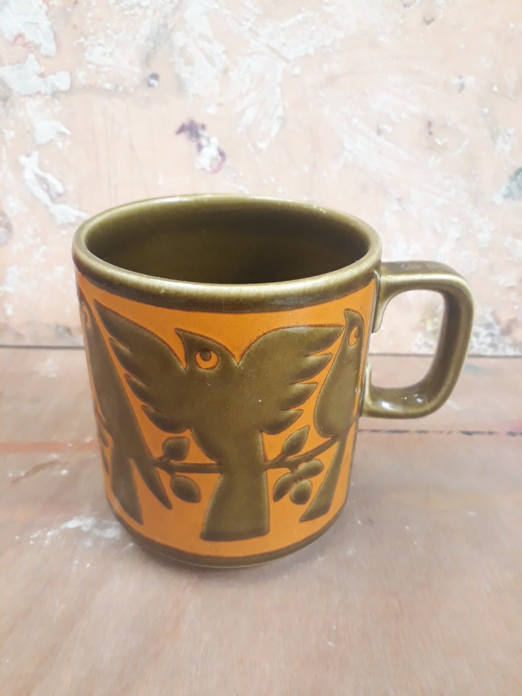 Retro Hornsea Bird Mug