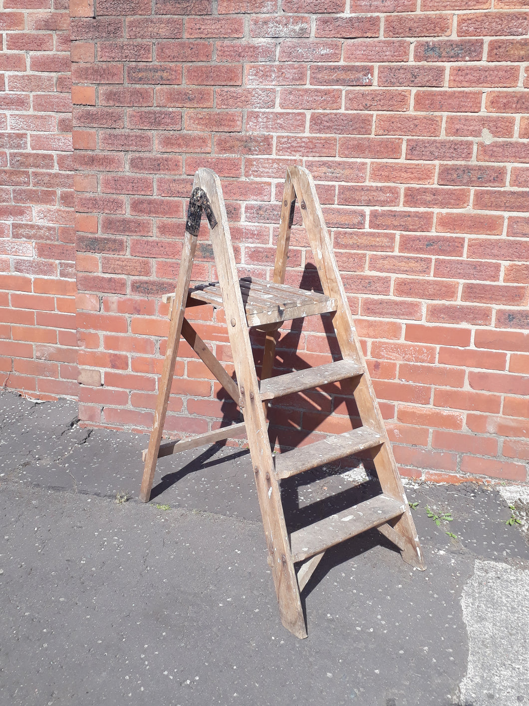 Antique a-frame ladders