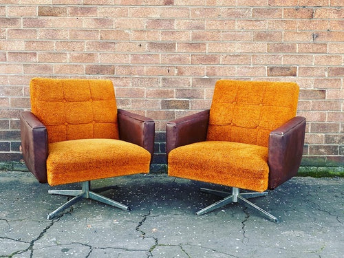 Swivel arm chairs. 1960's / 70's