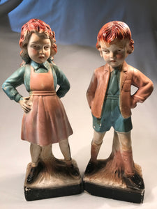 Figurines Boy & Girl Hummel Style