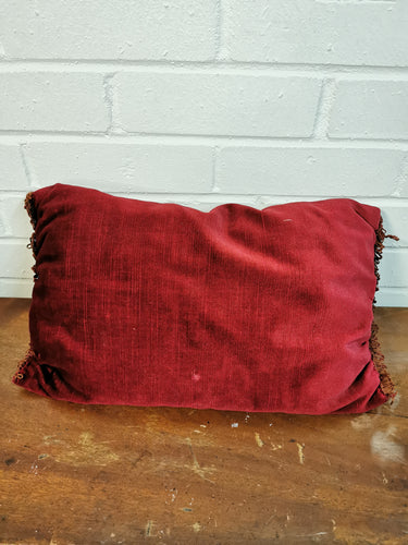 Red Velour Cushion