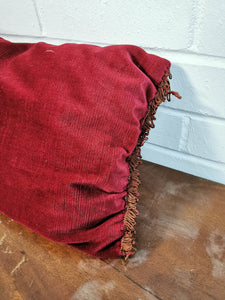 Red Velour Cushion