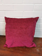 Load image into Gallery viewer, Berry Red Chenille Cushion