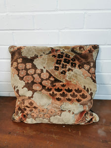 Silky Pink & Brown Cushion