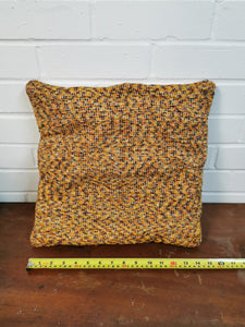 Orangey Boucle Cushion