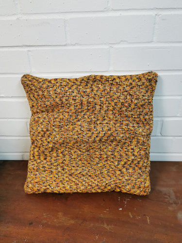 Orangey Boucle Cushion