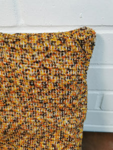 Orangey Boucle Cushion