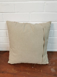 Pale Orangey Boucle Cushion