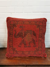 Load image into Gallery viewer, Large Red Elephant Cushion