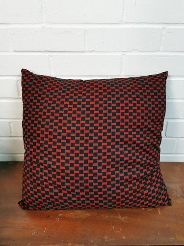 Red & Black Checked Cushion