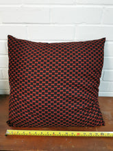 Load image into Gallery viewer, Red &amp; Black Checked Cushion