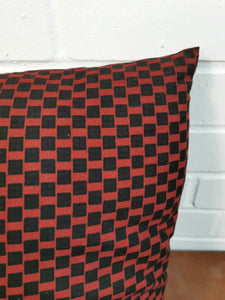 Red & Black Checked Cushion