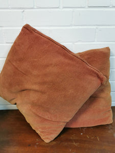 Rust Velour Cushions