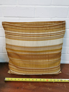 Beige Striped Cushion