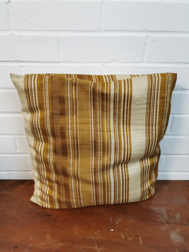 Beige Striped Cushion