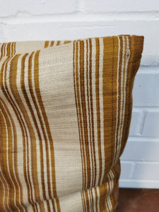 Beige Striped Cushion