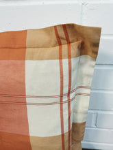 Load image into Gallery viewer, Orange &amp; Beige Plaid Cushion