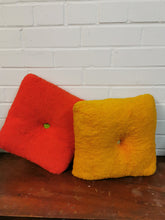 Load image into Gallery viewer, Orange Teddy Fur Cushion