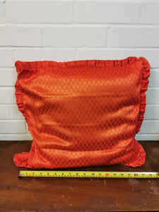 Orange Satin Cushion