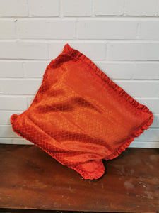 Orange Satin Cushion