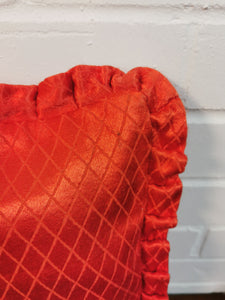 Orange Satin Cushion