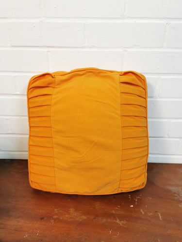 Pleated Orange Cushion