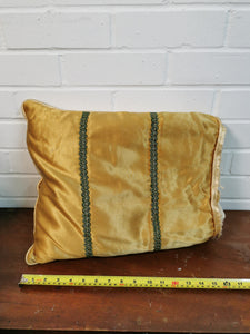 Gold Satin Cushion