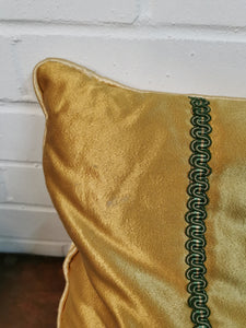 Gold Satin Cushion