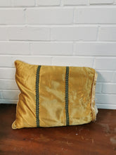 Load image into Gallery viewer, Gold Satin &amp; Broad Cushion
