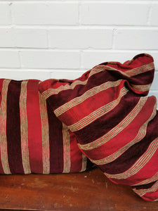 Red Striped Cushions