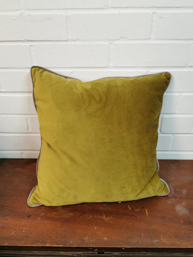 Chartreuse Velvet Cushion