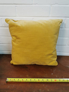 Lemon Velvet Cushion