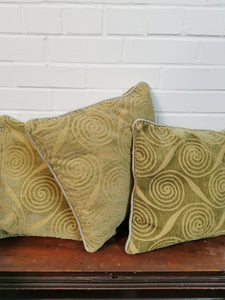 Sage Green Circles Cushions