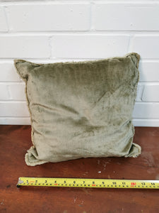 Pale Green Velour Cushions