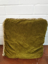 Load image into Gallery viewer, Sage Velvet Pleated Cushion