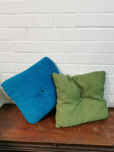 Green Teddy Bear Fur Cushion