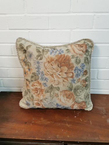 Green Floral Cushion