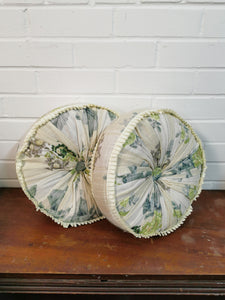 Circular Floral Cushions