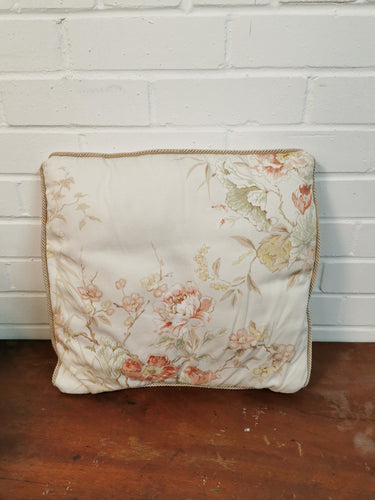 Pale Floral Cushion