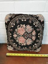 Load image into Gallery viewer, Black Floral Cushions