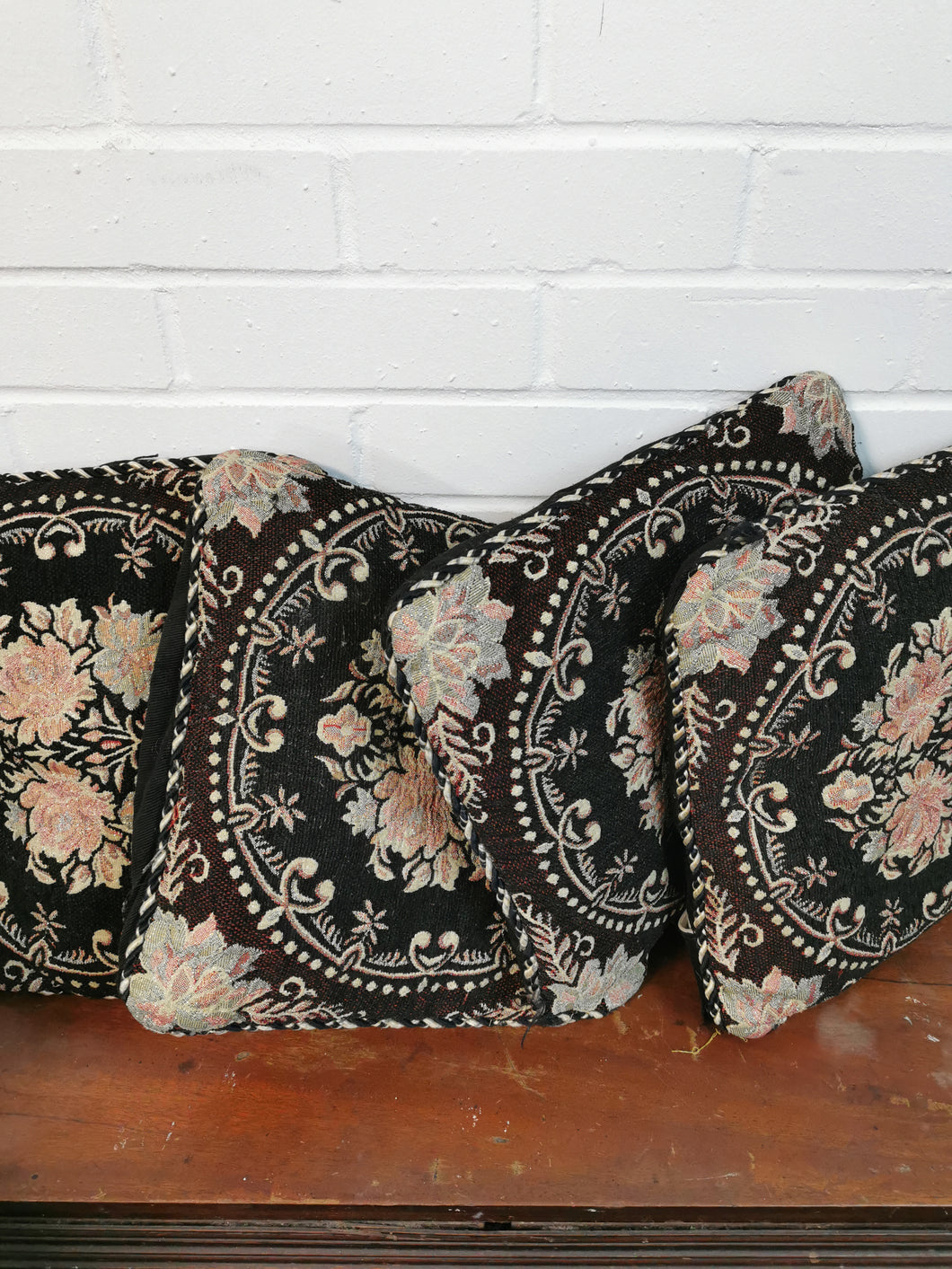 Black Floral Cushions