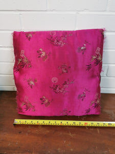 Pink Chinese Floral Cushion