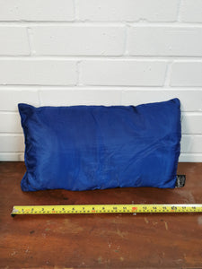 Blue Nylon Camping Pillow