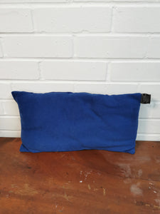 Blue Nylon Camping Pillow