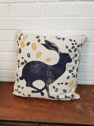 Blue Hare Cushion